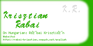 krisztian rabai business card